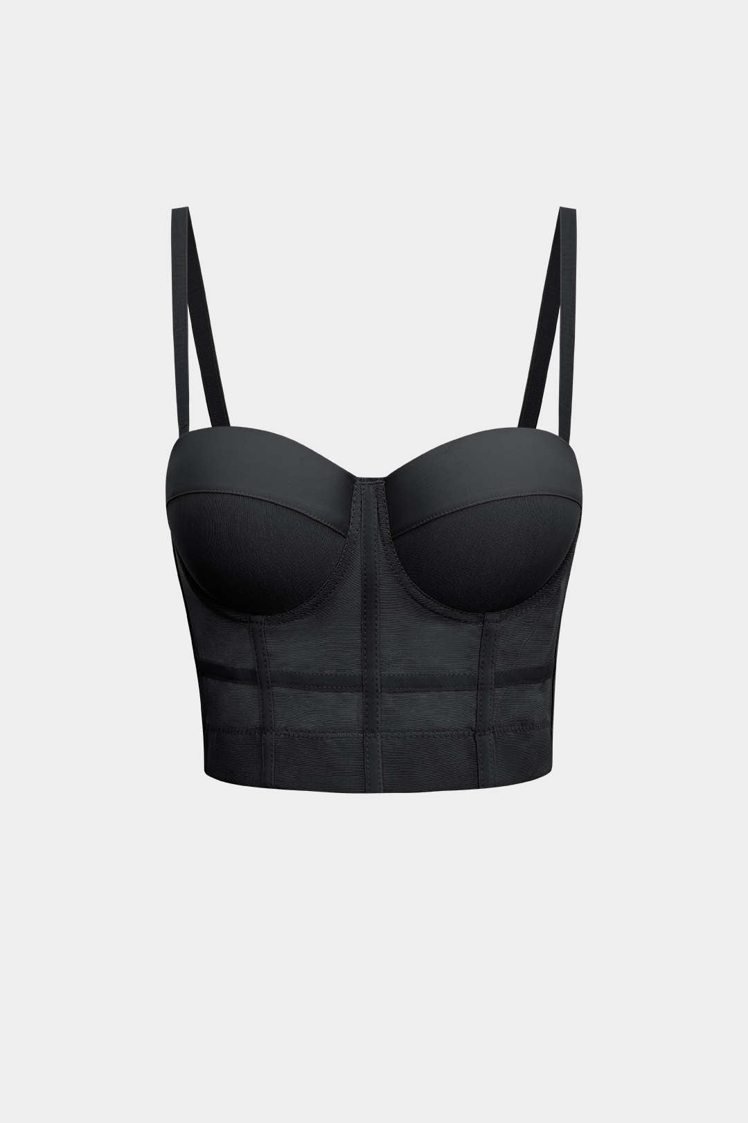 Luxury Mesh Underwired Bustier - Fitted Sheer Top for Women, Ideal for Special Occasions