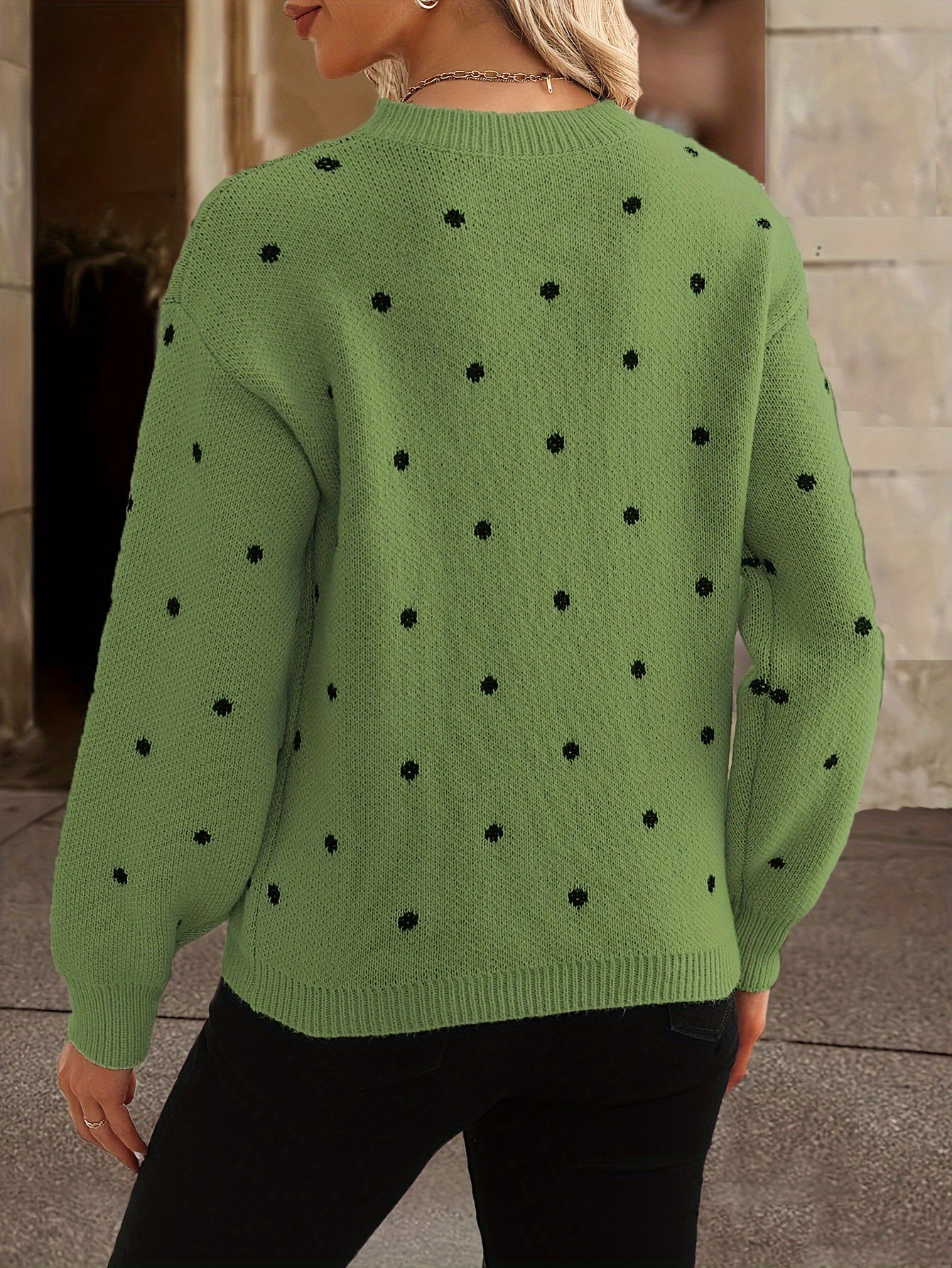 Pull à pois Zara : décontracté et élégant pour femme en automne et en hiver