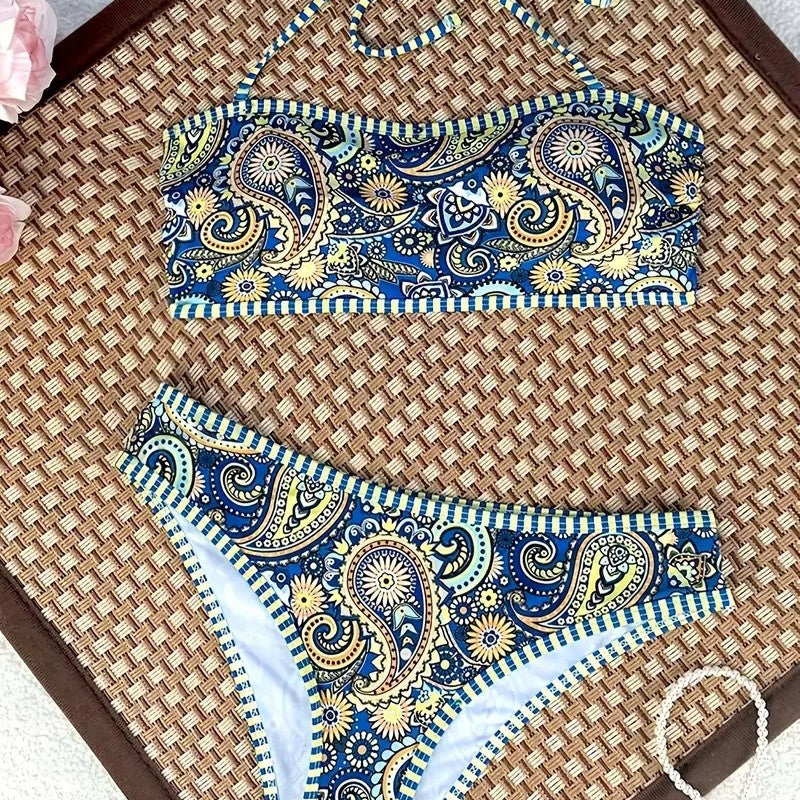 Zoé — Maillot de bain à bretelles à motif floral