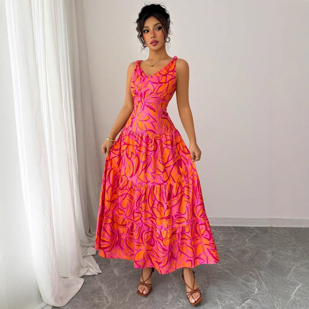 Robe Midi Imprimé Fleuri — Élégance Intemporelle