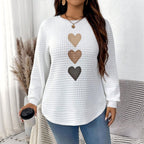 Pull décontracté à manches longues Love