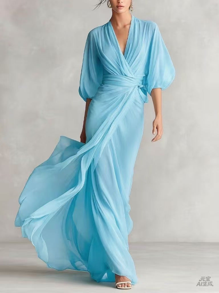 Robe longue épurée — Élégance intemporelle