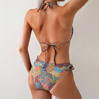 Ulla — Bikini deux-pièces taille haute rouge