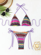 Xena — Bikini deux-pièces fendu orange