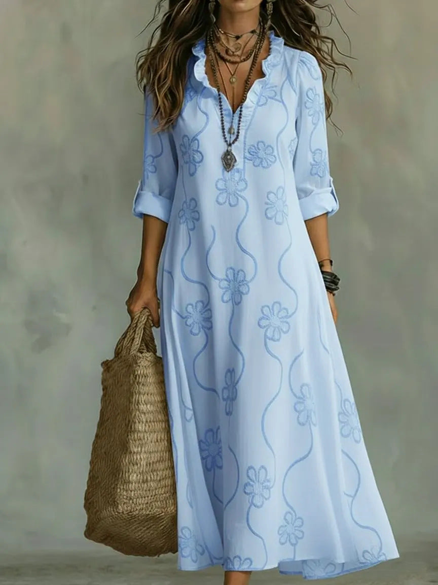 Robe Ample Imprimée - Coupe Décontractée Chic