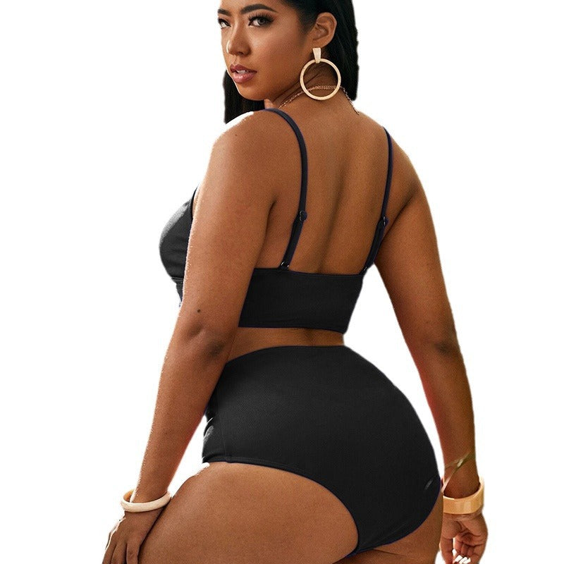 Simone — Maillot de bain taille haute noir