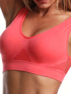 Soutien-gorge de sport rembourré sans coutures en EVA pour femme – Tissu respirant