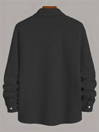 Chemise stretch en tricot pour hommes - Confort moderne avec une touche classique