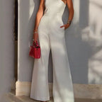 One-shoulder jumpsuit