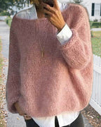 Women's Classic Off-Shoulder Knitted Sweater