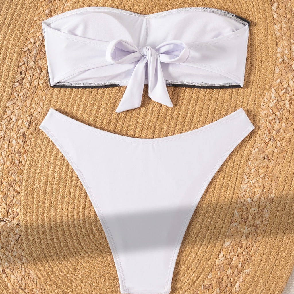 Mirabelle — Bikini deux-pièces bandeau blanc