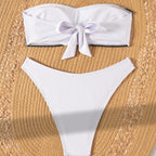 Mirabelle — Bikini deux-pièces bandeau blanc
