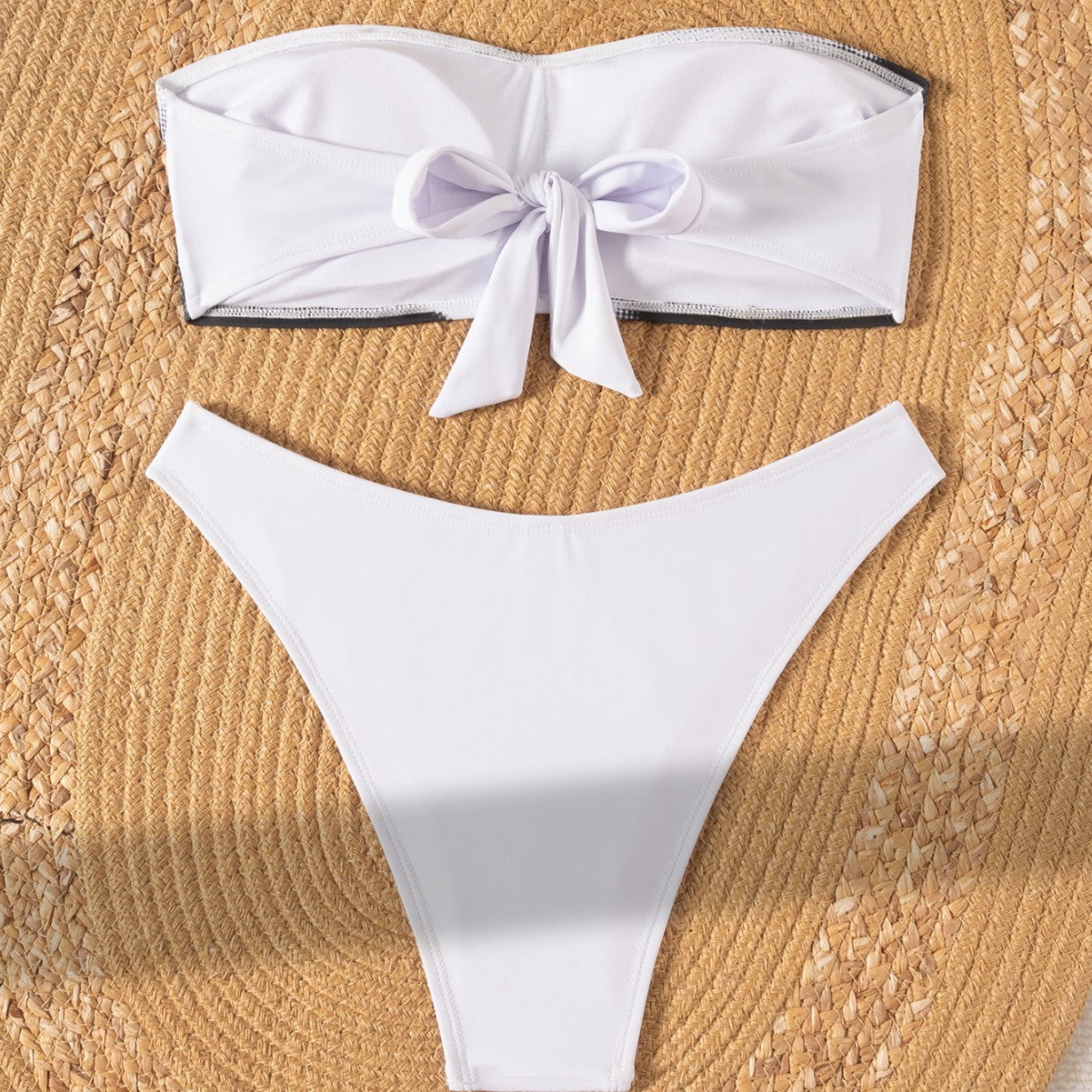 Mirabelle — Bikini deux-pièces bandeau blanc