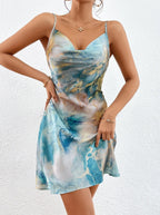 Robe Midi Dégradé à Bretelles