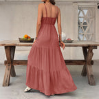 Robe Longue Décollété Profond — Allure Vacances