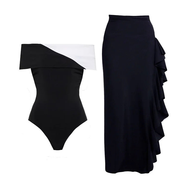 Prune — Maillot une pièce à découpes noir