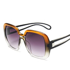 Lunettes de soleil à grande monture dégradée - Chic&Shines