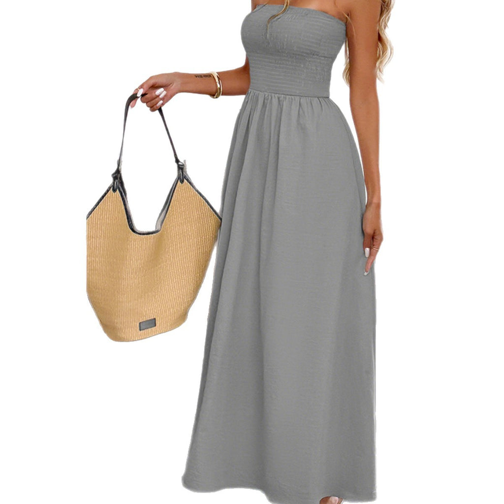 Robe bustier cintrée à la taille — Élégance épurée