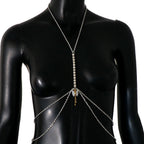 Chaîne de poitrine sexy en strass