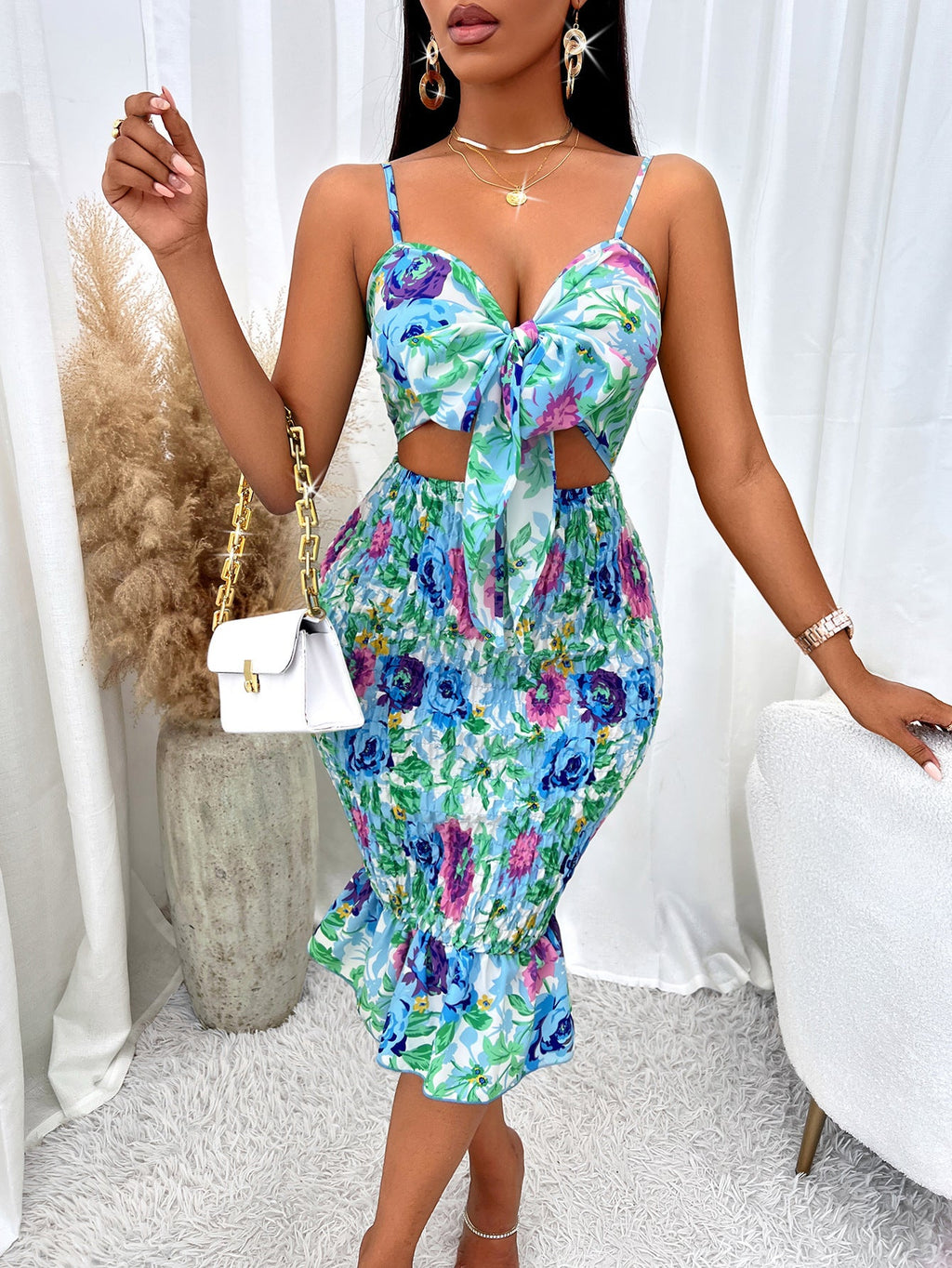 Robe courte à bretelles - Chic&Shines