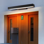 Black stainless steel outdoor light fixture