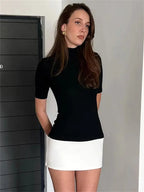 Autumn - Effortlessly Chic Fitted Women's Mini Dress