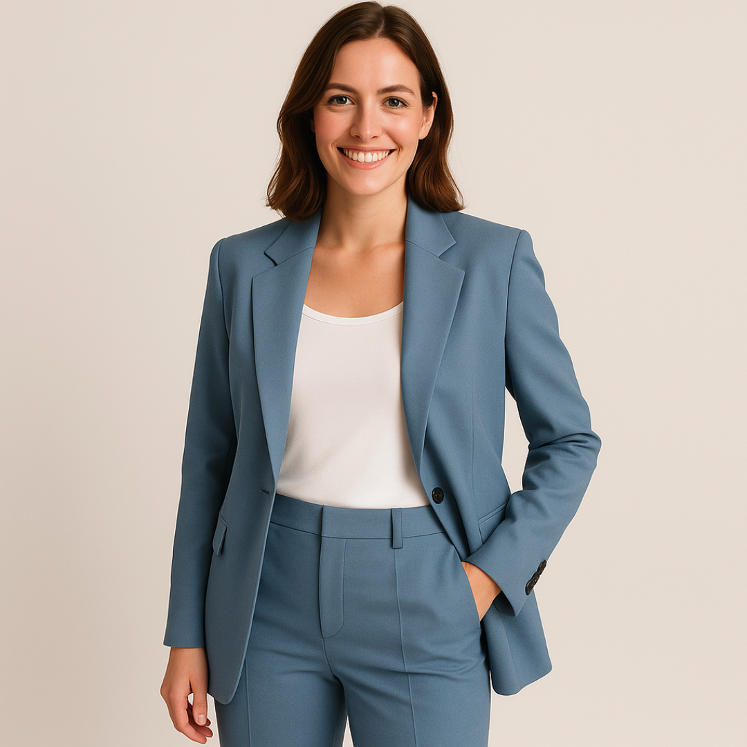 Tailleur élégant pour femme - Veste et pantalon slim pour cérémonie ou travail
