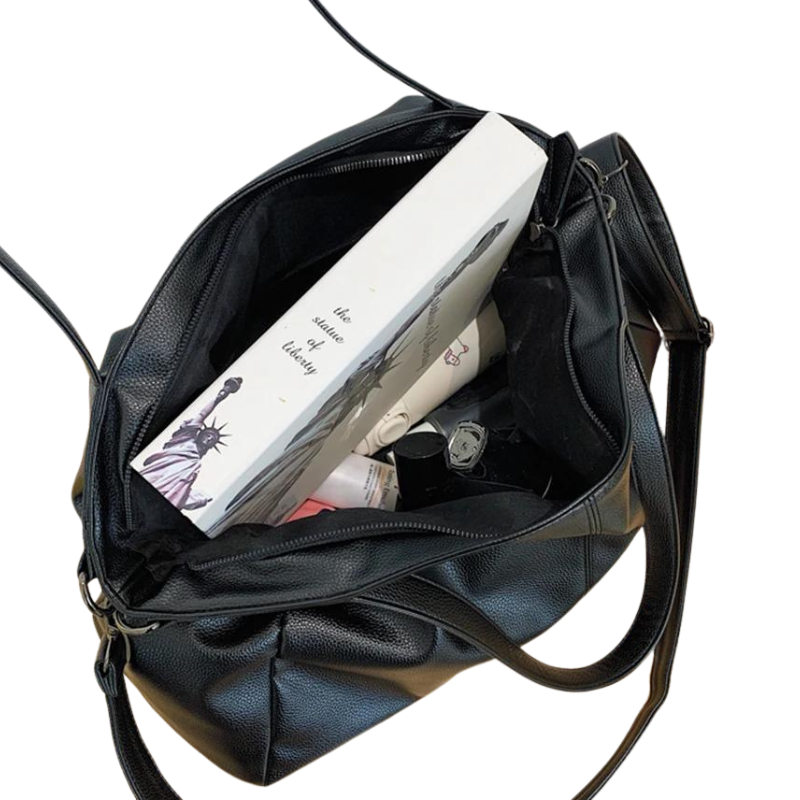INES - Sac à main en cuir souple pour l'école