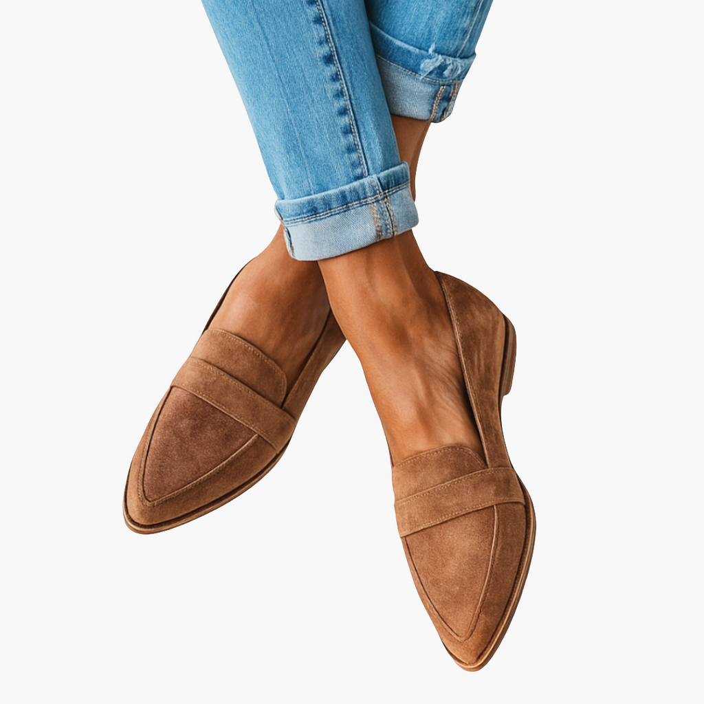 Mocassins orthopédiques en daim pour femmes