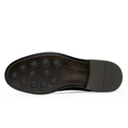 Men's Suede Loafers with Rubber Sole - Stylish Stitching Details