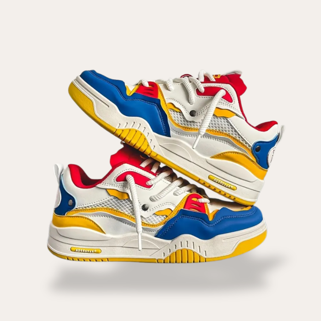 Sneakers orthopédiques avec lacets blancs pour hommes