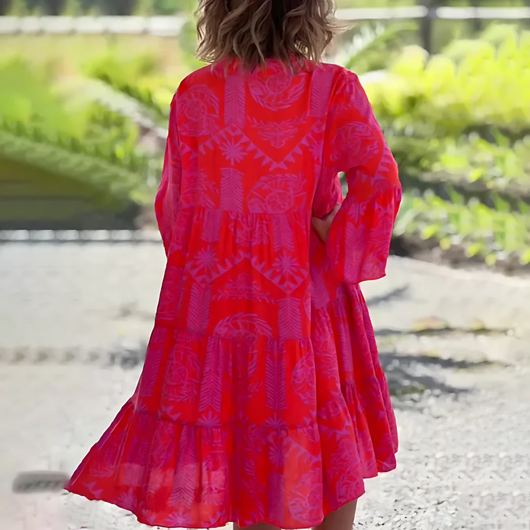 Zita | Robe d'été stylée | Rouge
