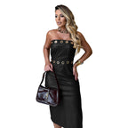 Robe longue bustier sexy moulante à fente - Chic&Shines