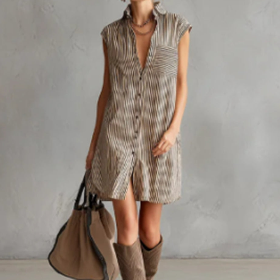 Polyester Dress - Flowing Elegance