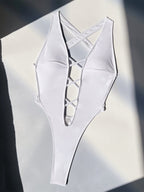 Maillot de bain une pièce licou croisé