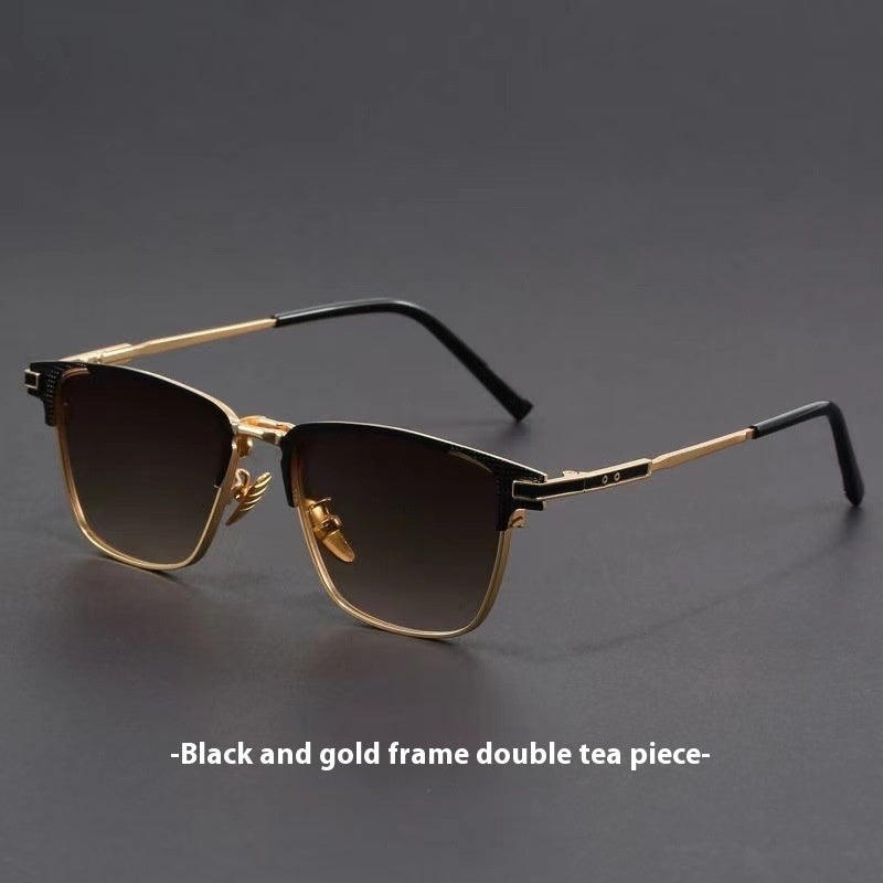 Lunette de soleil carrée rétro protection UV - Chic&Shines