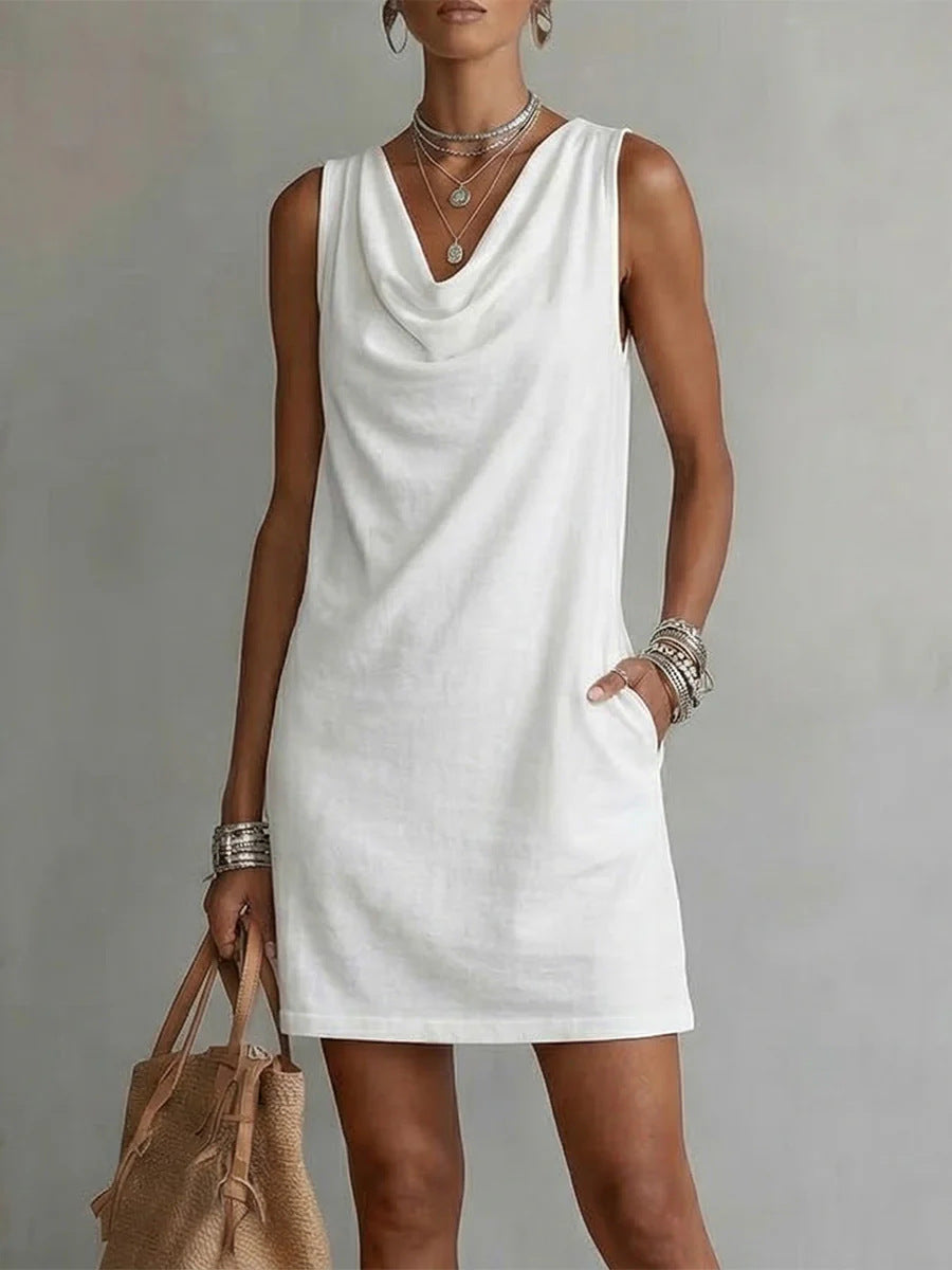 Robe épaules dénudées sans manches
