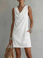 Robe épaules dénudées sans manches