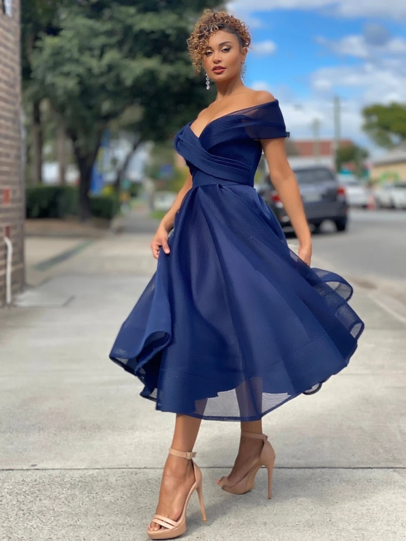 Robe de soirée à épaules dénudées - Chic&Shines