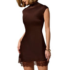 Mini-robe de soirée à taille haute — Élégance minimaliste