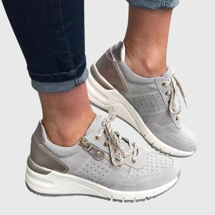 Baskets montantes à lacets pour femmes, style décontracté printemps