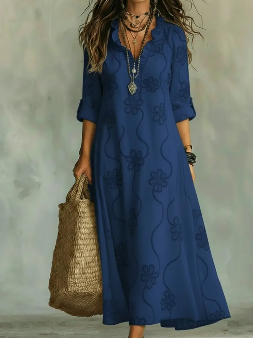 Robe Ample Imprimée - Coupe Décontractée Chic