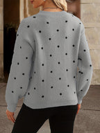 Pull à pois Zara : décontracté et élégant pour femme en automne et en hiver
