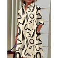 Plus-size ruffled flowing dress — Urban elegance