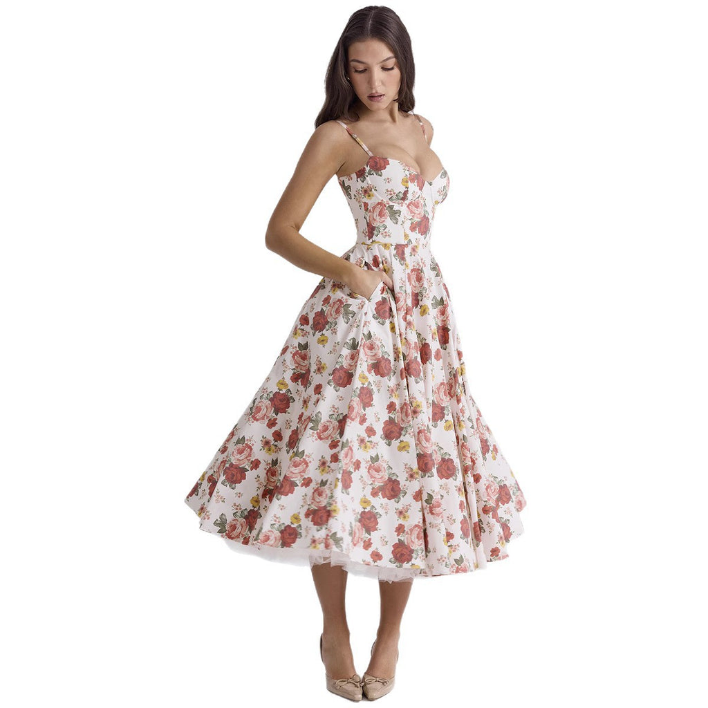 Robe longue voile ajouré – Élégance fluide et légère