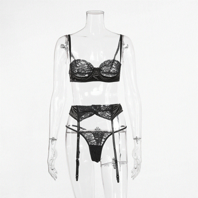 Ensemble de lingerie sexy en dentelle avec perspective - Chic&Shines