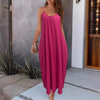 Relaxed-fit long camisole dress