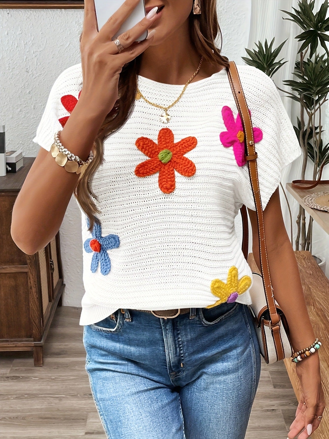T-shirt en maille - Chic&Shines