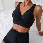 Fleur — Black two-piece bikini