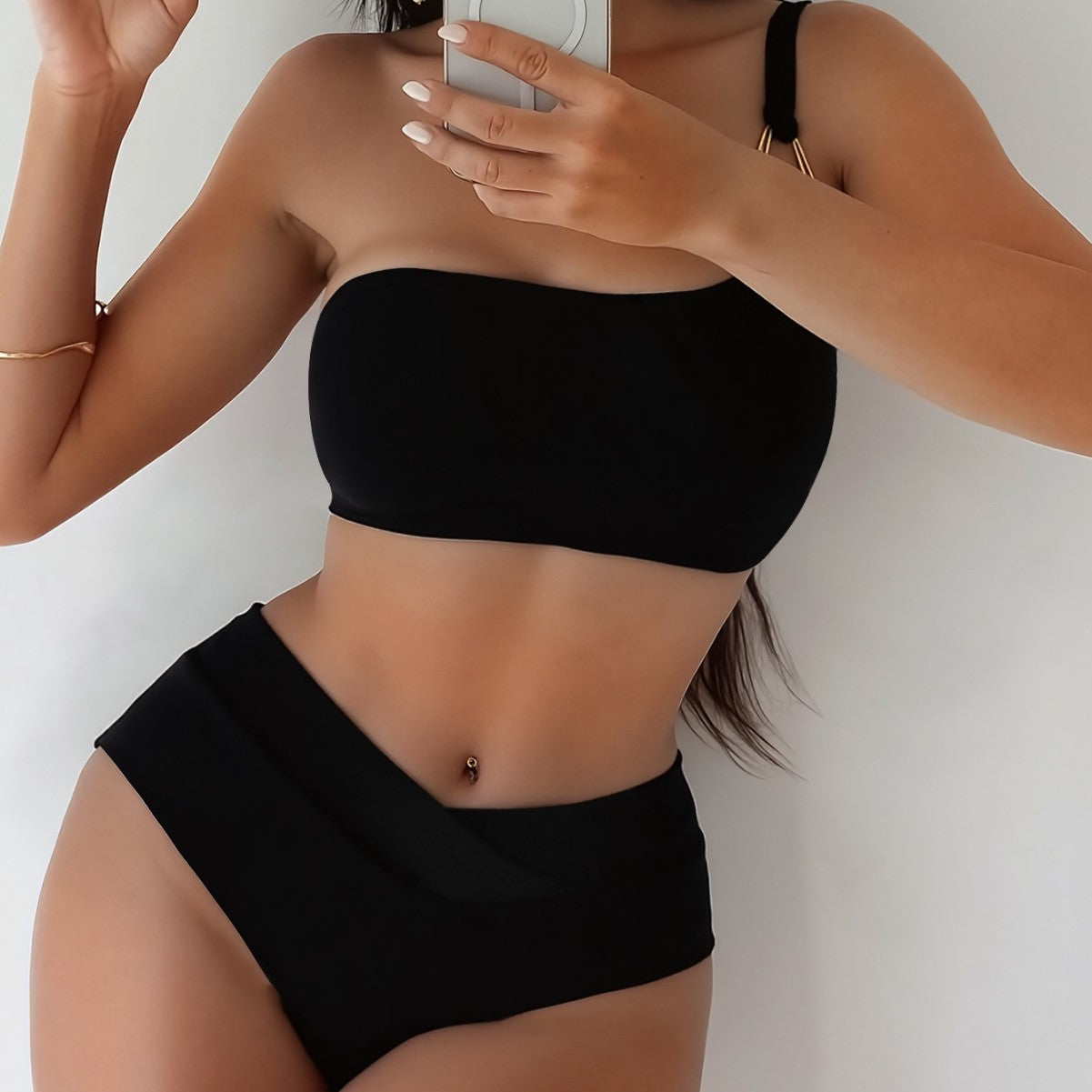 Bastienne — Maillot de bain asymétrique noir